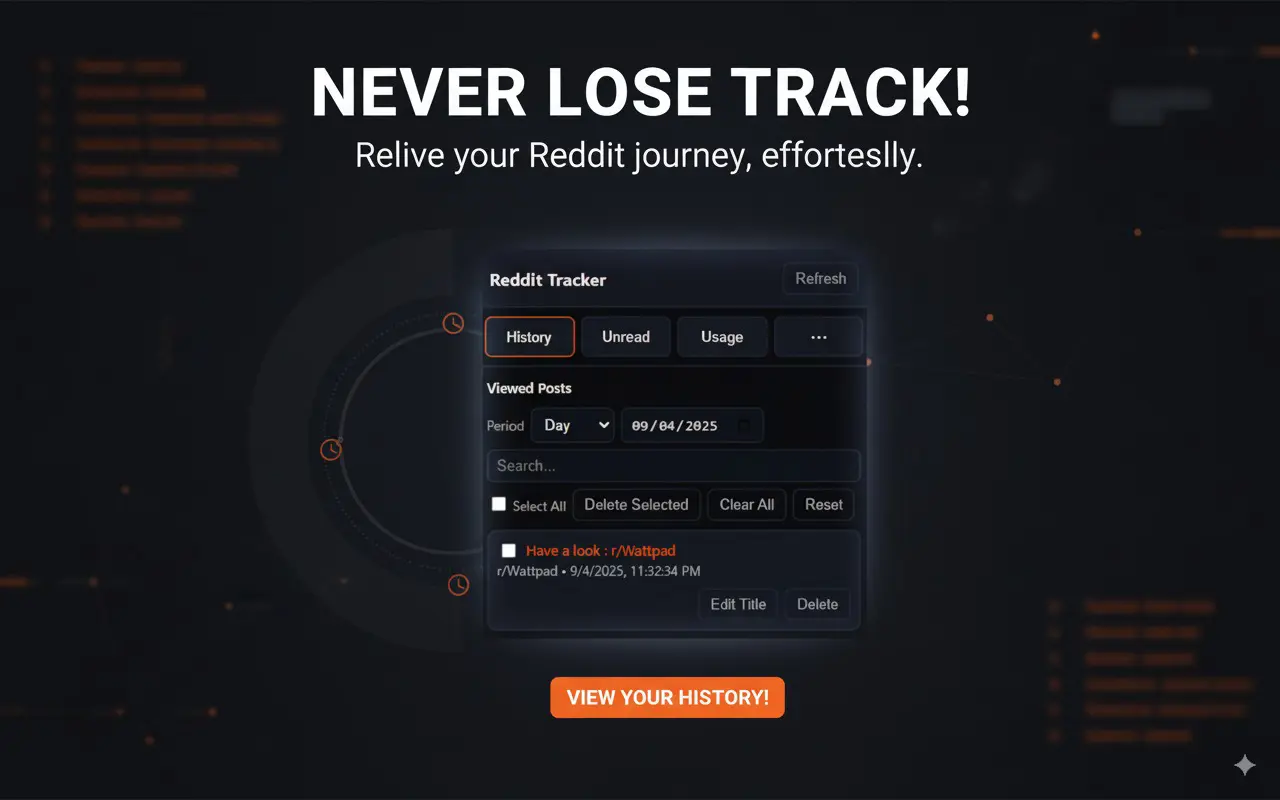 Preview of Reddit Sidebar Tracker features